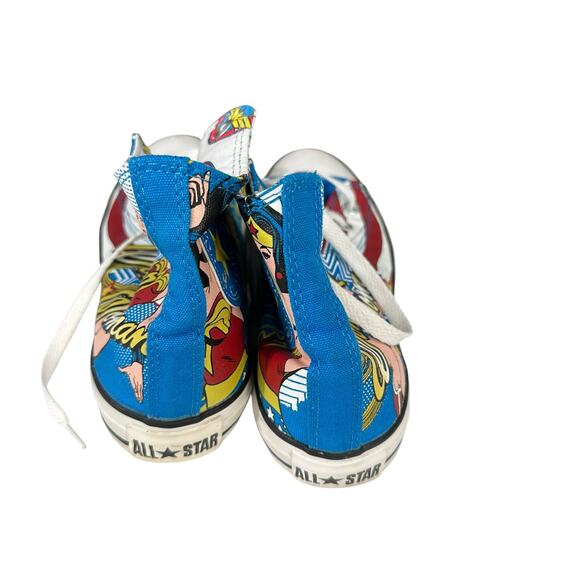 Converse All Star High Top Tennis Shoes Wonder Woman Size 8 DC Comics Rare - Picture 5 of 6